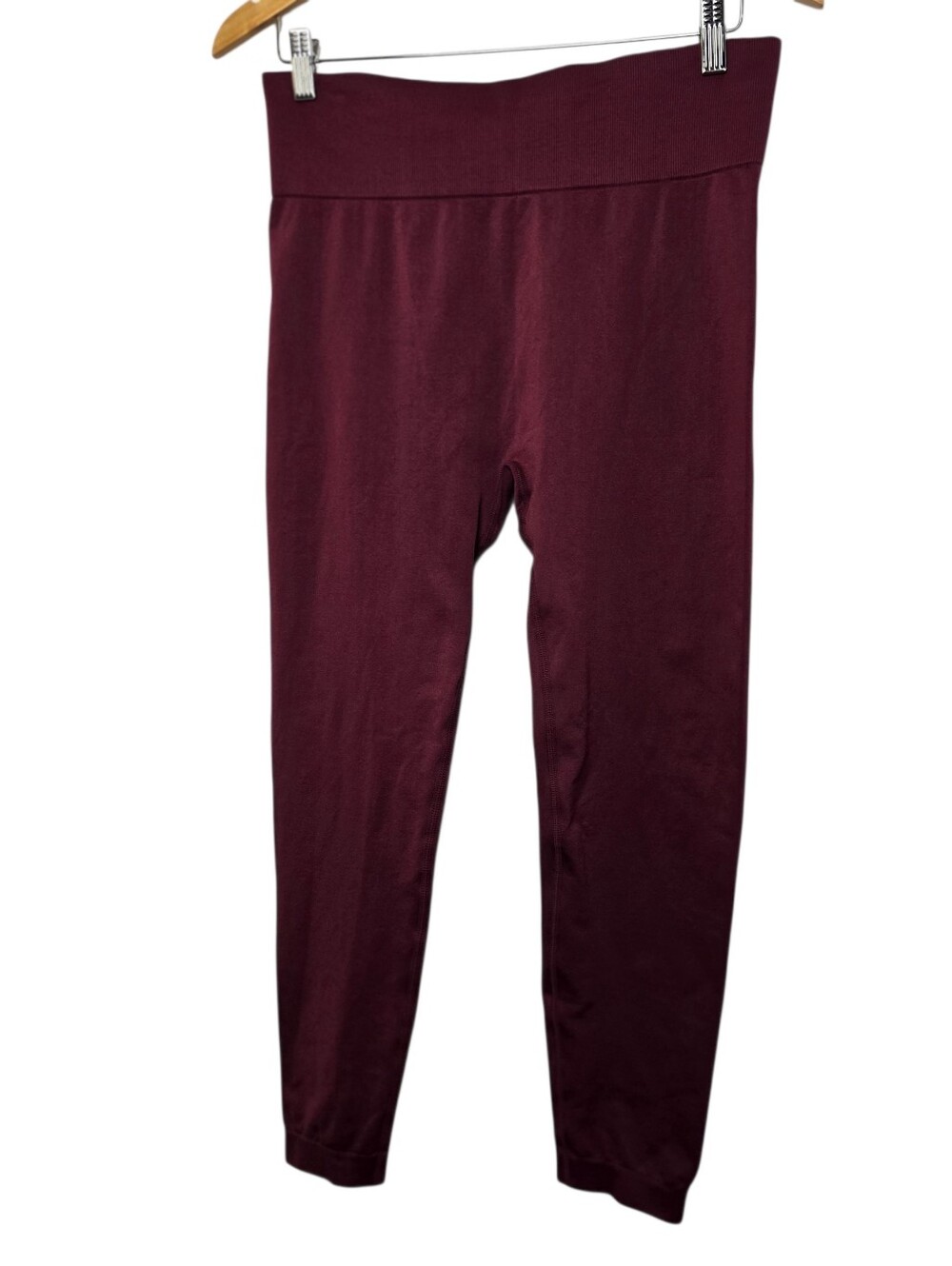 Knix Good To Go Seamless Leggings Maroon High Rise Women's Activewear Size XL